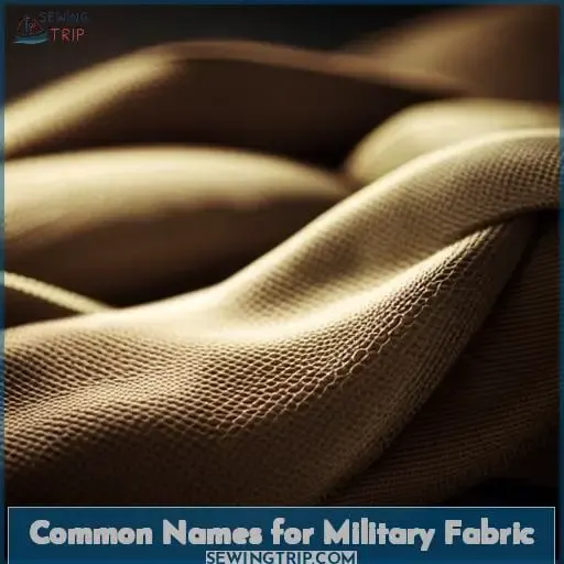 Common Names for Military Fabric