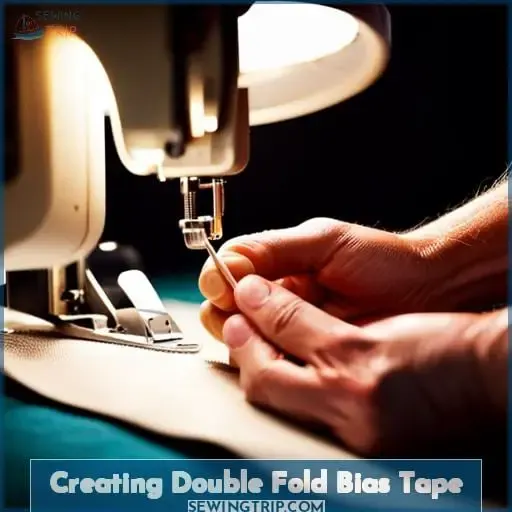 Creating Double Fold Bias Tape