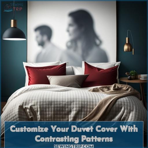 Customize Your Duvet Cover With Contrasting Patterns