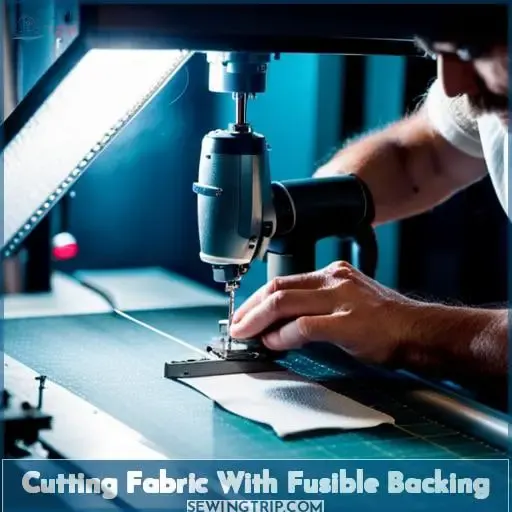 Cutting Fabric With Fusible Backing