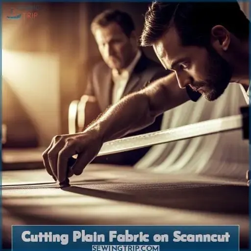 Cutting Plain Fabric on Scanncut
