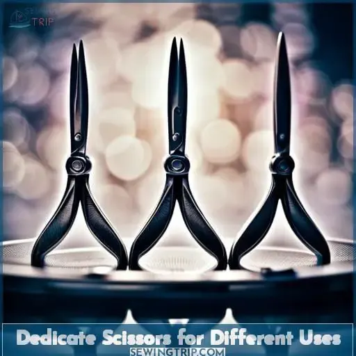 Dedicate Scissors for Different Uses