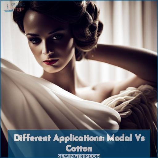 Different Applications: Modal Vs Cotton Different Applications: Modal Vs Cotton
