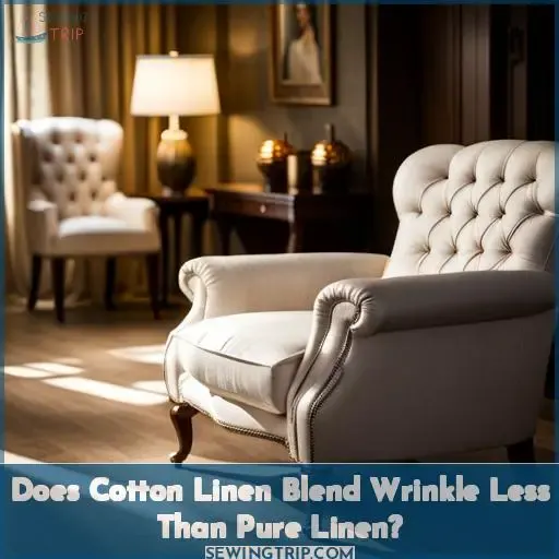 does cotton linen blend wrinkle less