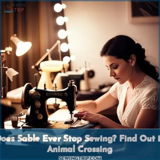does sable ever stop sewing
