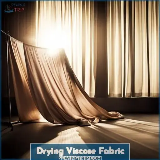 Drying Viscose Fabric