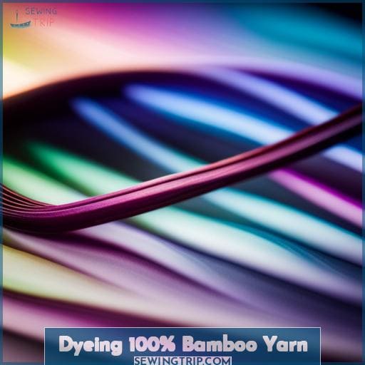 Dyeing 100% Bamboo Yarn