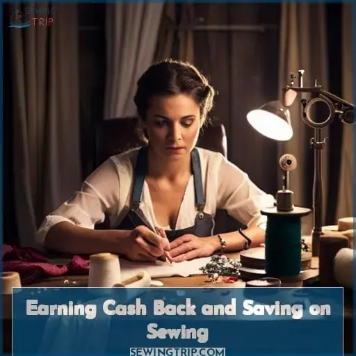 Earning Cash Back and Saving on Sewing