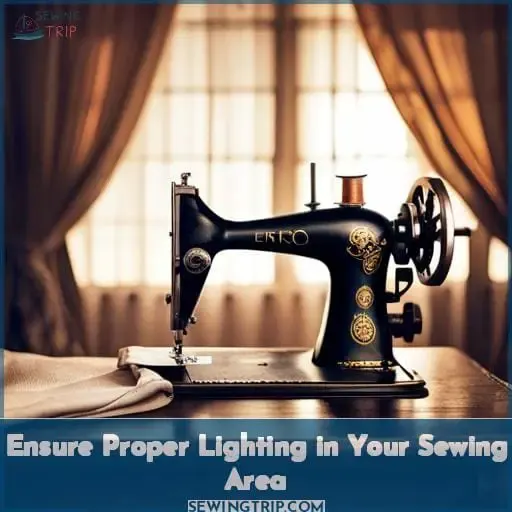 Ensure Proper Lighting in Your Sewing Area
