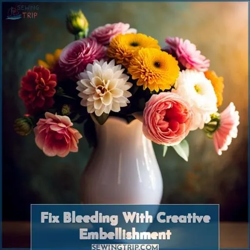 Fix Bleeding With Creative Embellishment