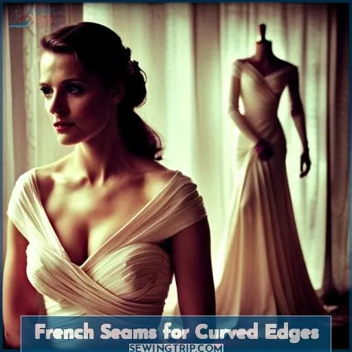 French Seams for Curved Edges