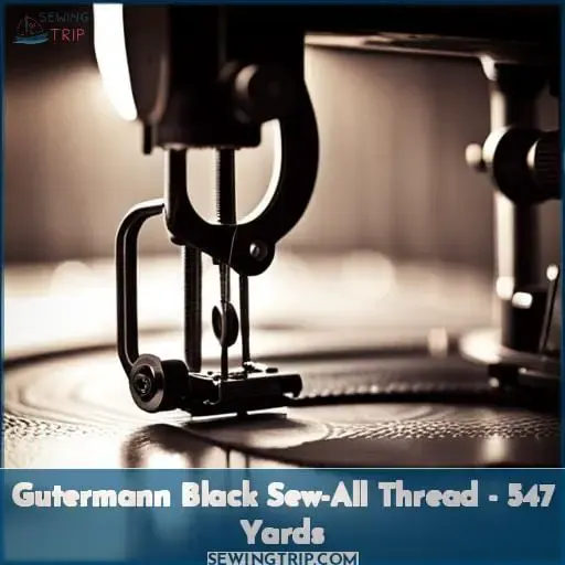 Gutermann Black Sew-All Thread - 547 Yards