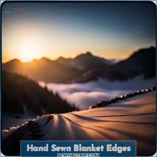 Hand Sewn Blanket Edges