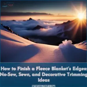 hem how to finish fleece blanket edges