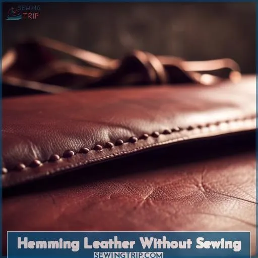 Hemming Leather Without Sewing