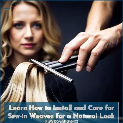 how to a sew in weave