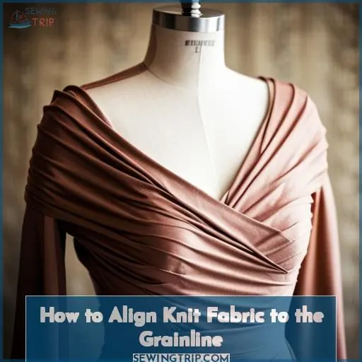 How to Align Knit Fabric to the Grainline