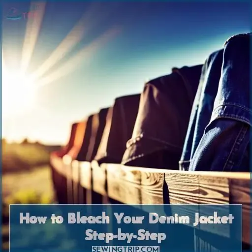 how to bleach denim jacket