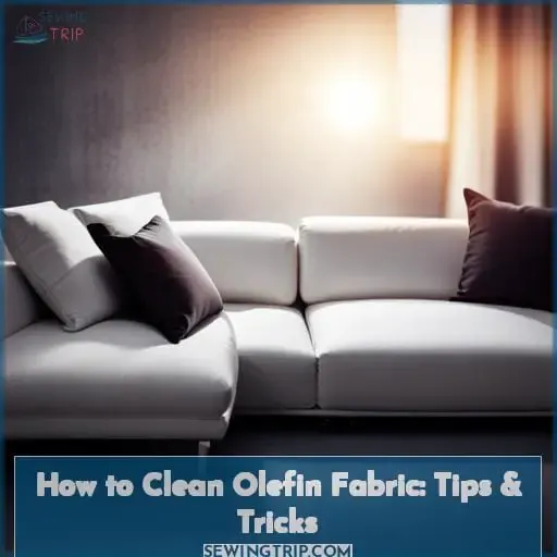 how to clean olefin fabric