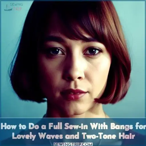 how to do a full sew in with bangs