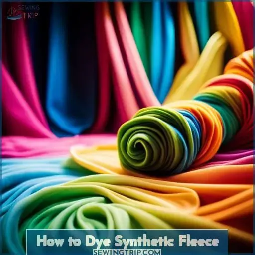 How to Dye Synthetic Fleece