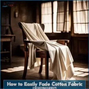 how to fade cotton fabric easily