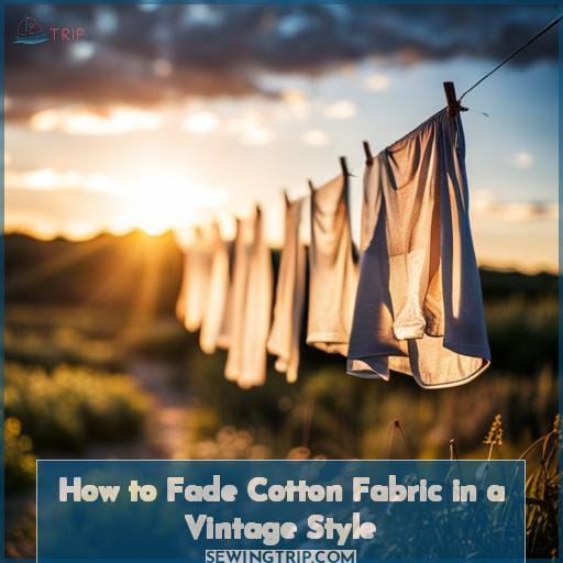 How to Fade Cotton Fabric in a Vintage Style