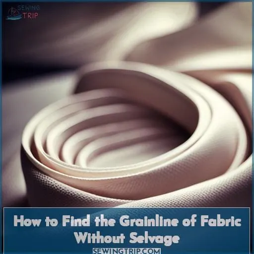 How to Find the Grainline of Fabric Without Selvage