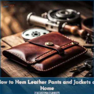 how to hem leather