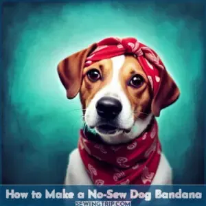 how to make a dog bandana no sew