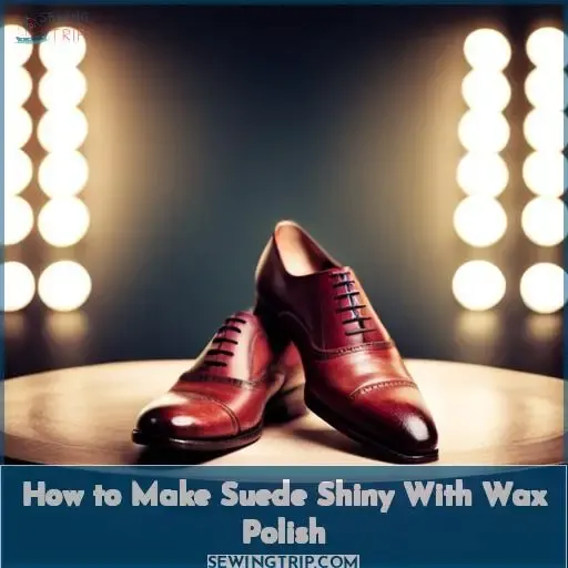 how to make suede shiny wax polish