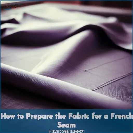 How to Prepare the Fabric for a French Seam