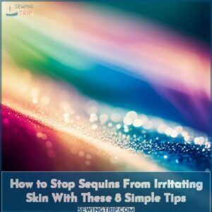 how to prevent sequins from irritating skin