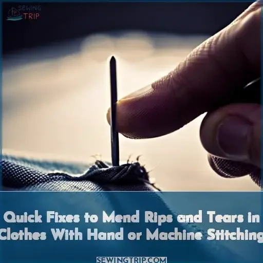 how to sew a tear