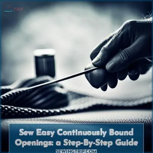 how to sew bound opening