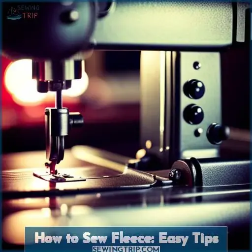 how to sew fleece