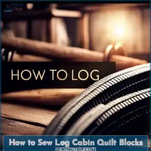 how to sew log cabin