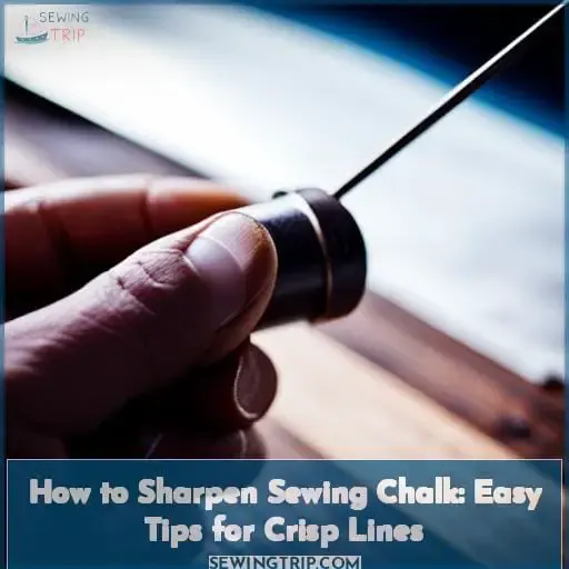 how to sharpen sewing chalk