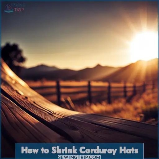 How to Shrink Corduroy Hats