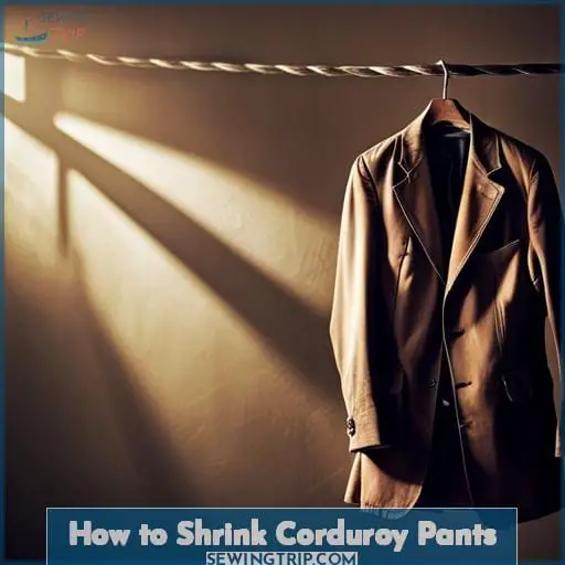 How to Shrink Corduroy Pants