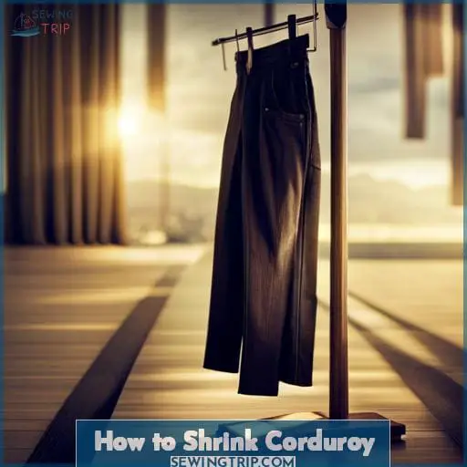 How to Shrink Corduroy