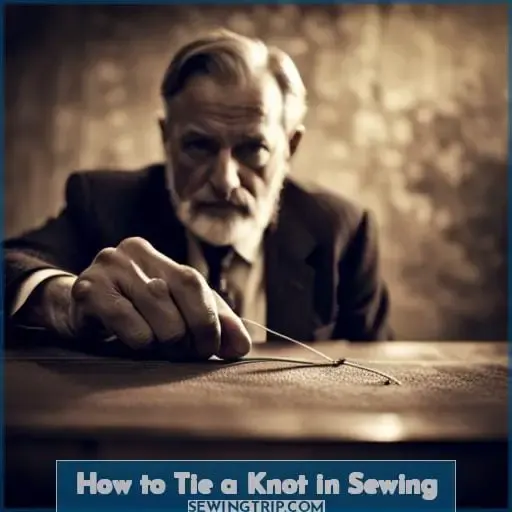 How to Tie a Knot in Sewing