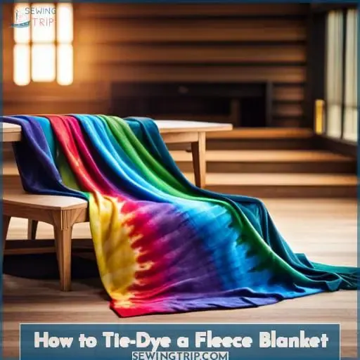 How to Tie-Dye a Fleece Blanket