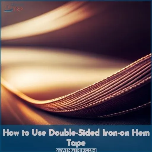 How to Use Double-Sided Iron-on Hem Tape