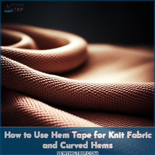 How to Use Hem Tape for Knit Fabric and Curved Hems