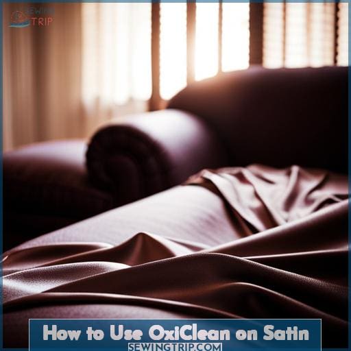 How to Use OxiClean on Satin