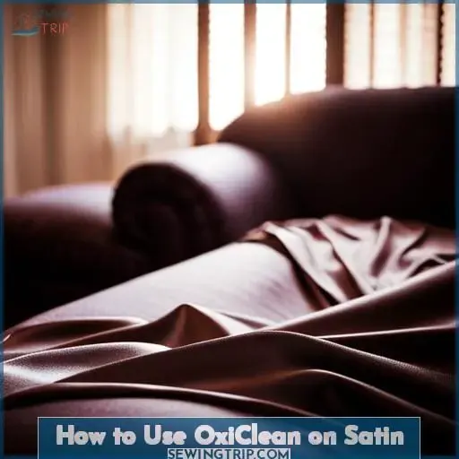 How to Use OxiClean on Satin