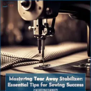 how to use tear away stabilizer in sewing