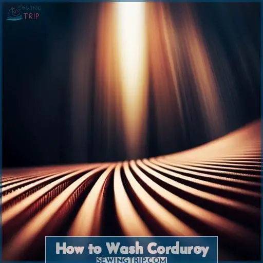 How to Wash Corduroy