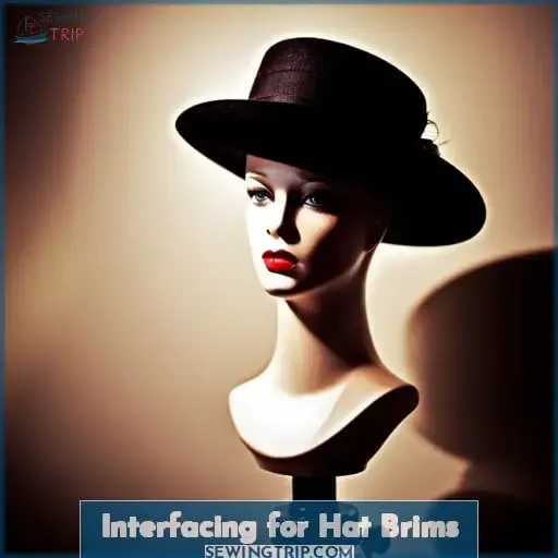 Interfacing for Hat Brims